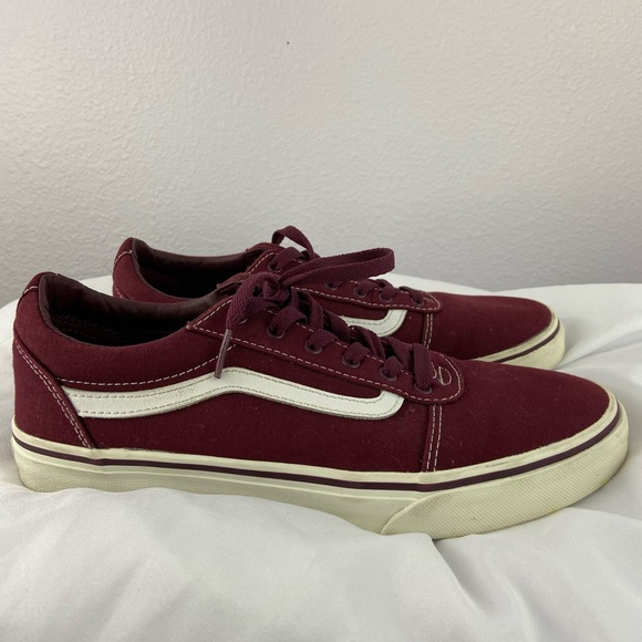 youth burgundy vans